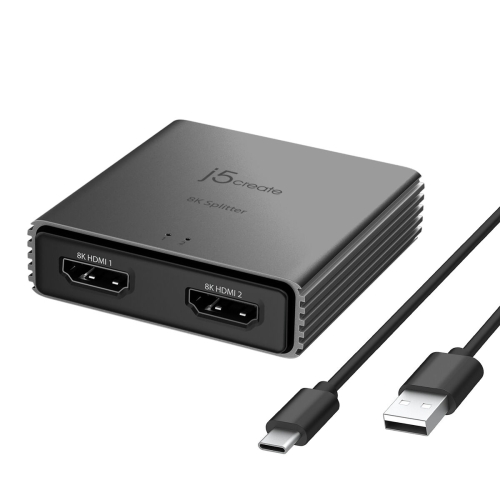 USB Cable j5create JDSH812-N Grey