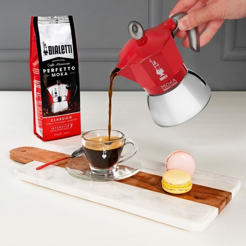 Italian Coffee Pot Bialetti 0006946/NP Red Metal