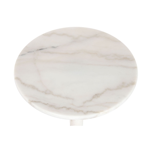Side table Home ESPRIT White Golden 41 X 41 X 58 CM
