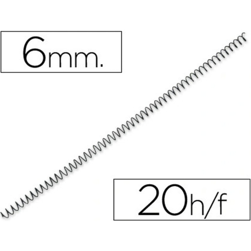 Metal spiral Q-Connect Yosan Black
