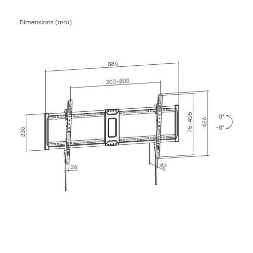 TV Mount Aisens WT100T-367 43" 100"