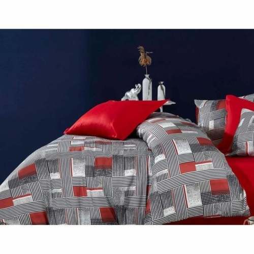 Duvet cover set Grey Super king 3 Pieces