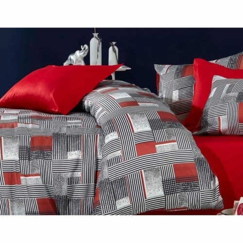 Duvet cover set Grey Super king 3 Pieces