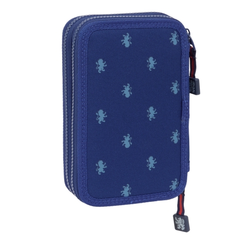 Double Pencil Case Harry Potter Captain Navy Blue 12.5 x 19.5 x 4 cm Double Pencil Case 29 Pieces