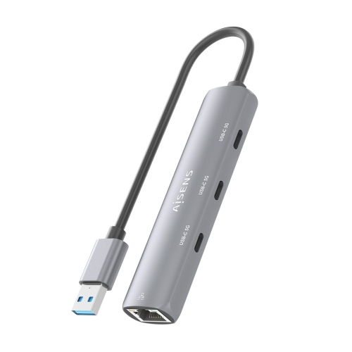 USB Hub Aisens ASUC-4P037-GR Grey