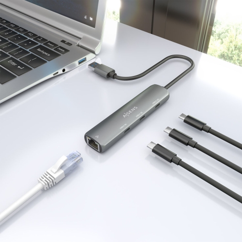 USB Hub Aisens ASUC-4P037-GR Grey