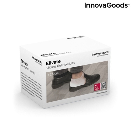 Silicone Gel Heel Lift Insoles Elivate InnovaGoods IG815899 (Refurbished A)