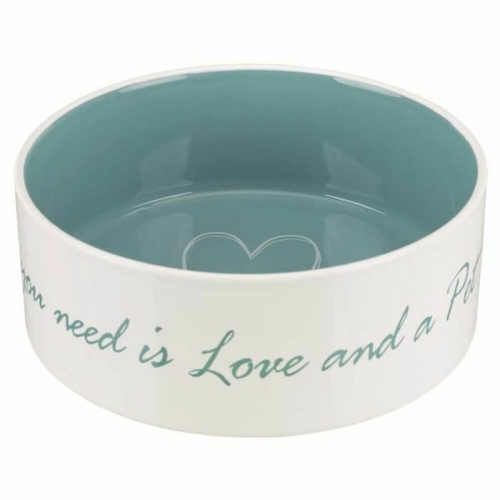 Dog Feeder Trixie White Turquoise 1,4 L