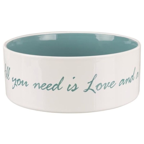 Dog Feeder Trixie White Turquoise 1,4 L