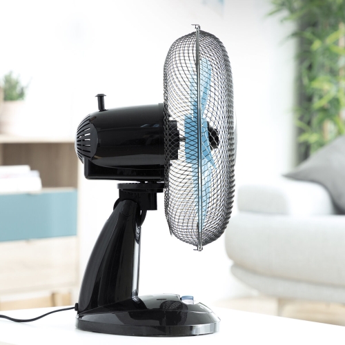Table Fan InnovaGoods Ø 30 cm 35W Black Blue