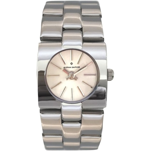Unisex Watch Alpha Saphir 271K Beige Silver