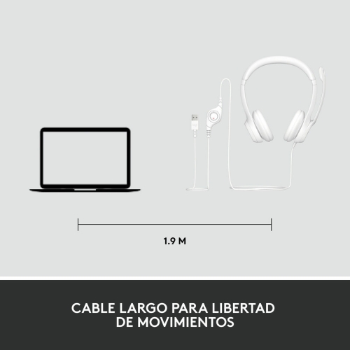 Headphones Logitech H390 White