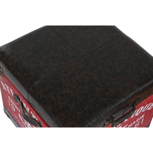 Set of decorative boxes Home ESPRIT Brown Multicolour Polyurethane Wood Vintage (3 Pieces)