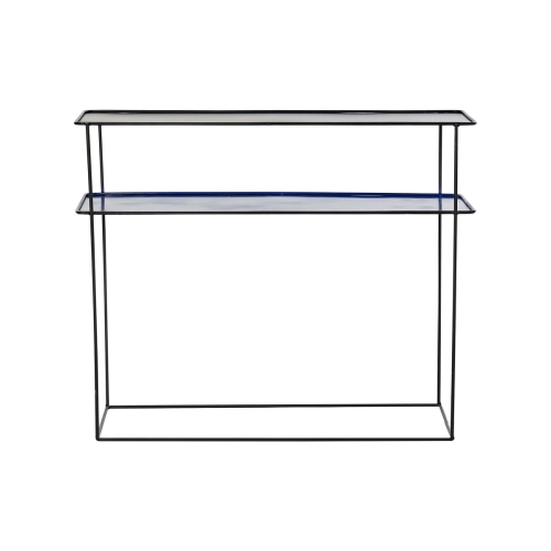 Set of furniture DKD Home Decor Blue Black 70 x 27 x 45 cm 40 x 27 x 45 cm 80 x 27 x 65 cm 80 x 27,5 x 65 cm