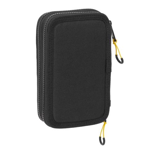 School Case with Accessories Munich Topo Black 12.5 x 19.5 x 4 cm 29 Pieces