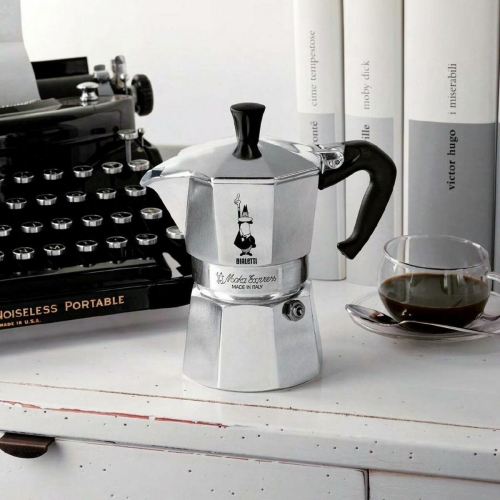 Italian Coffee Pot Bialetti 0001162 Silver Metal