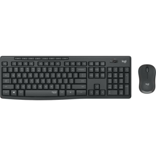 Keyboard and Wireless Mouse Logitech MK295 Black Spanish Qwerty