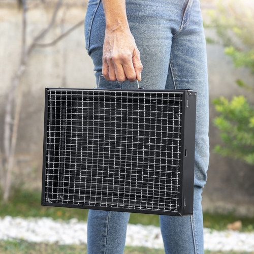 Folding Portable Barbecue for use with Charcoal BearBQ InnovaGoods V0103439 Black Iron (Refurbished B)