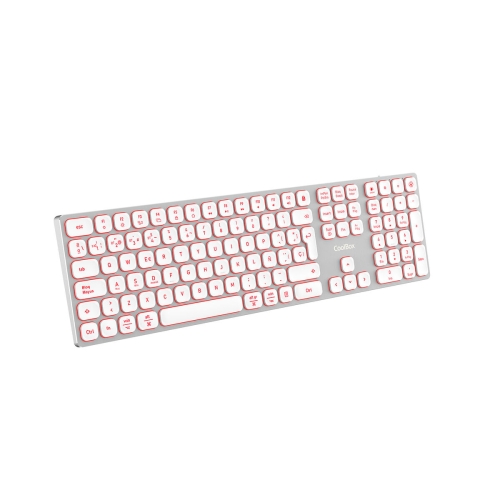 Keyboard and Mouse CoolBox COO-TEW02-BKW White