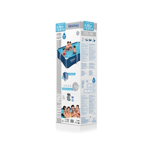 Bestway Adult Rigid Pool with Filter 300x201x66 cm Garden 56411