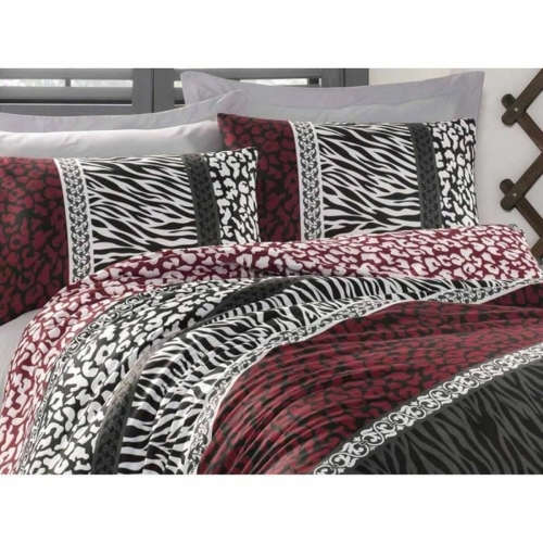 Duvet cover set Red Super king 3 Pieces