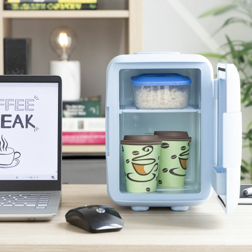 Mini Cosmetics Fridge Frecos InnovaGoods Blue 4 L 48 W (Refurbished B)