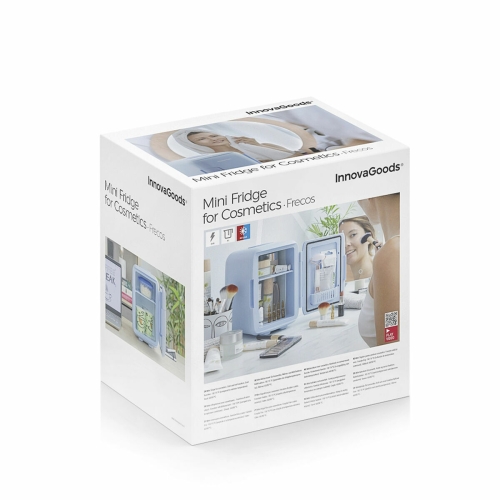 Mini Cosmetics Fridge Frecos InnovaGoods Blue 4 L 48 W (Refurbished B)