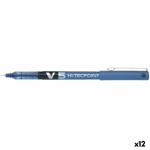 Liquid ink pen Pilot V-5 Blue 0,5 mm 0,3 mm (12 Units)