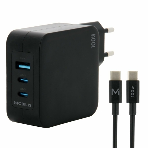 Portable charger Mobilis 001365 Black