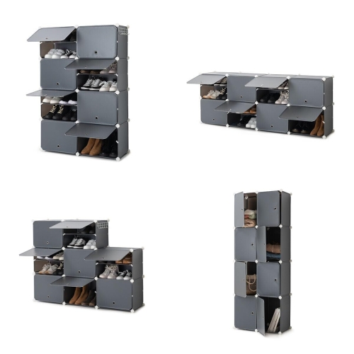 Portable Modular Shoe Cabinet InnovaGoods Grey (Refurbished A)