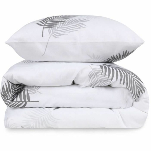 Duvet cover set Grey Super king 3 Pieces