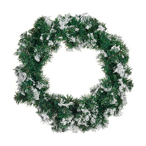 Advent wreathe Krist+ White Green Snowflakes