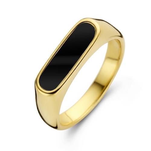 Ladies' Ring CO88 Collection 8CR-10035-50 Golden Black 10