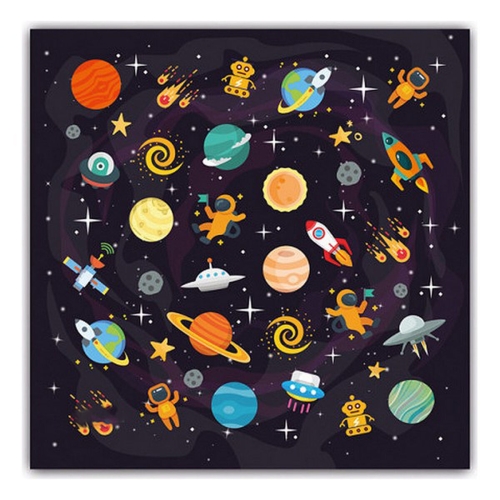 Hygienic Reusable Fabric Mask Space Children