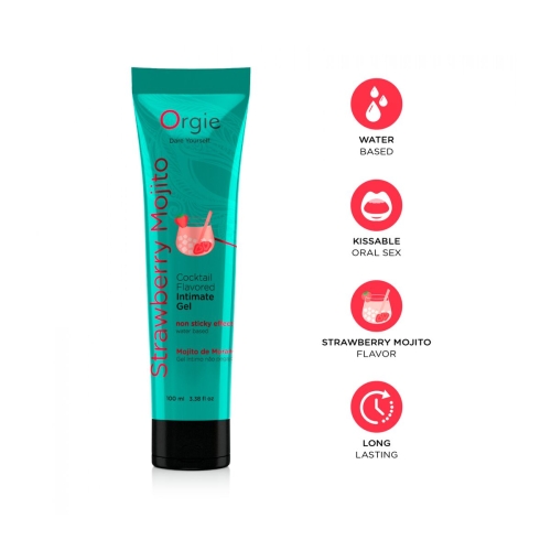 Lubricant Orgie Strawberry Mojito 100 ml Strawberry