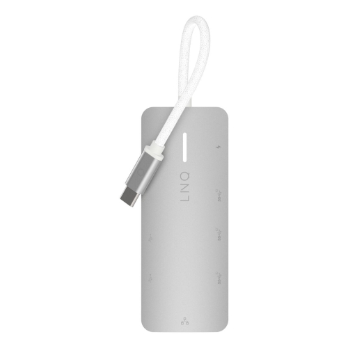 USB Hub Linq Byelements LQ49081PS White Grey