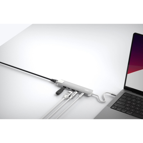 USB Hub Linq Byelements LQ49061 White Grey
