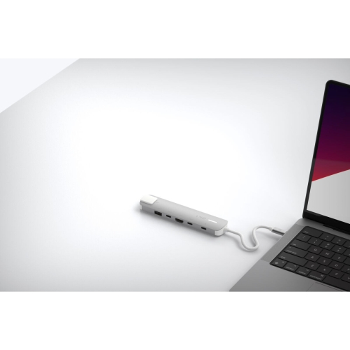 USB Hub Linq Byelements LQ49061 White Grey