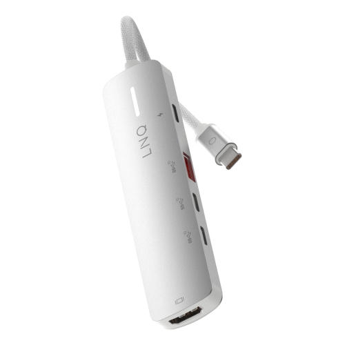 USB Hub Linq Byelements LQ49051 White Grey
