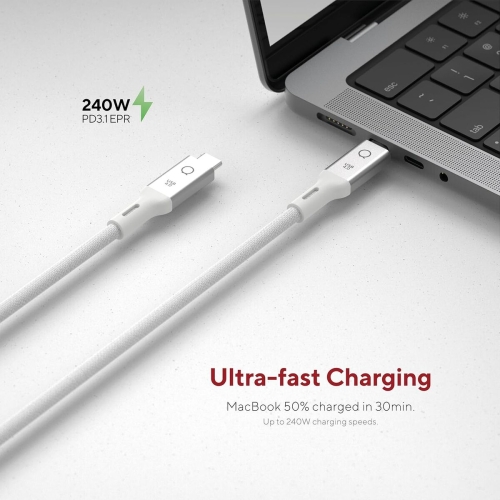 USB Cable Linq Byelements LQCU4100 White 1 m