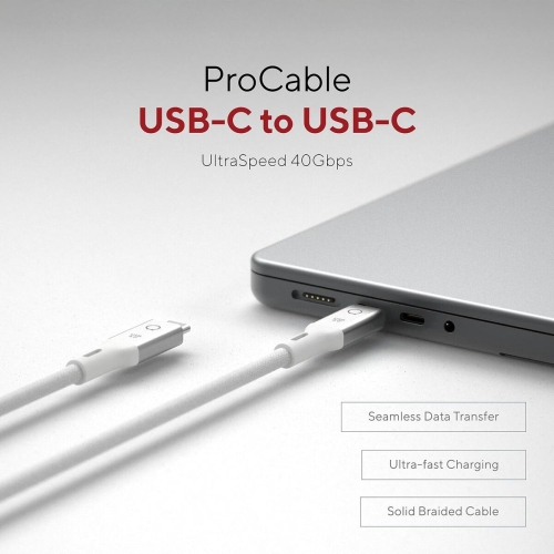 USB Cable Linq Byelements LQCU4100 White 1 m