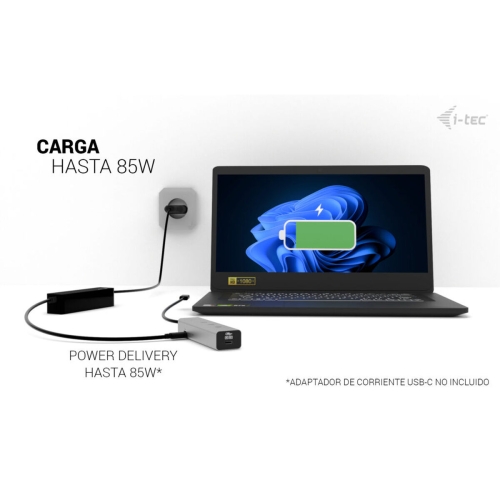 USB Hub i-Tec C31HUBMETAL8KPDPRO Silver