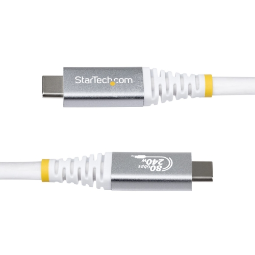 USB Cable Startech CC150CM80GUSB4CABLEW White 1,5 m
