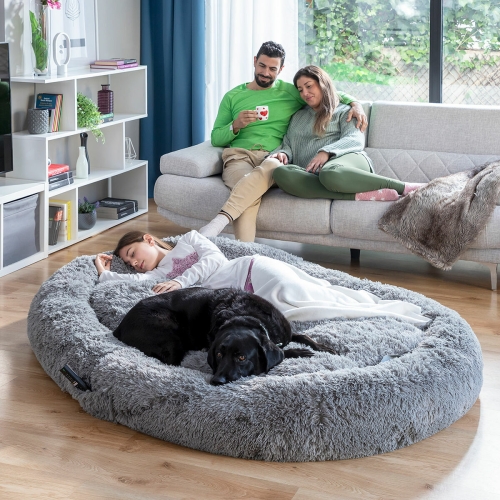 Anti-stress Human Pet Bed Cloft InnovaGoods XXL Grey