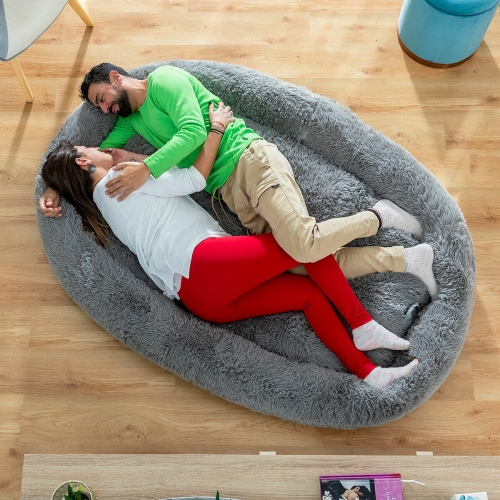 Anti-stress Human Pet Bed Cloft InnovaGoods XXL Grey