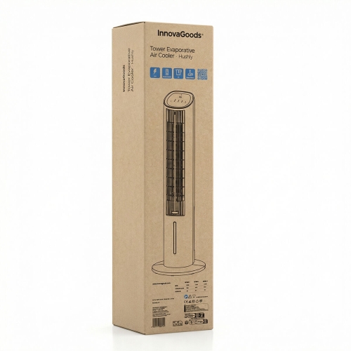 Portable Multifunction Tower Evaporative Cooler with Remote Control Hushly InnovaGoods