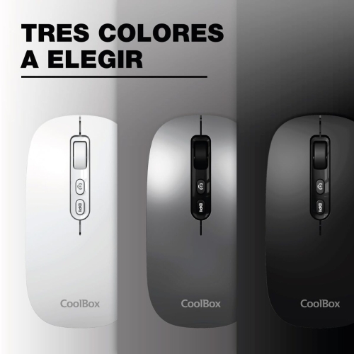 Wireless Mouse CoolBox COO-MOU-W02-B Black 1600 dpi