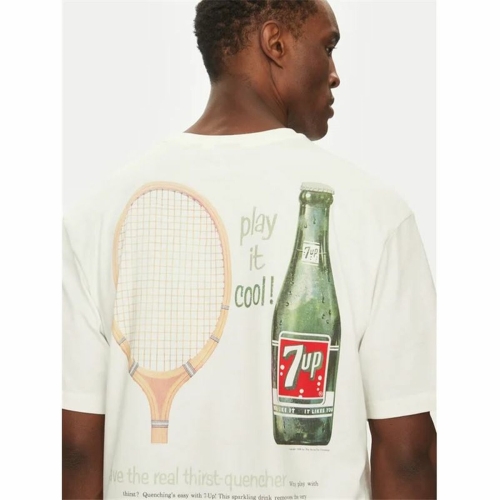 Men’s Short Sleeve T-Shirt Only & Sons Ons7Up Rlx Ss Beige