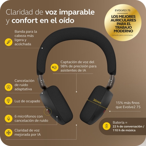 Headphones Jabra 37599-999-899 Black