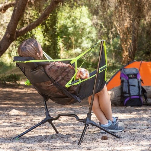 Folding Camping Chair With Swing Kamprock Innovagoods